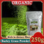 HelloYoung Organic Barley Grass Powder 250g, Green Superfood for Smoothie, Shakes and Salads Contains Iron Vitamin C, & Vitamin E – Non-GMO Gluten-Free Soy-Free Vegan