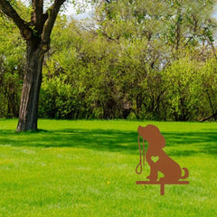 CIFbuy™ 1pc Small Dog Metal Iron Garden Stake Art - Small Dog-Shaped Iron Stake Transforming Outdoor Space, Perfect for Pet Commemoration, Gorgeous Addition to Yard Art, Wall Sculptures, Sturdy Iron Craft, Collectible Figurines.