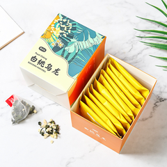 HelloYoung 30g Box packed triangular tea bag white peach oolong tea flower fruit tea bag