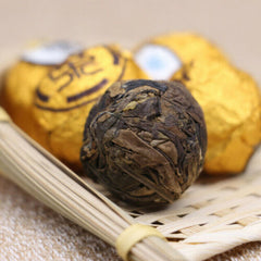 HelloYoung Aged Shou Mei Longevity Eyebrow White Tea Ball Shou Mei Tea Organic Ball-shaped