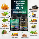 Sea Moss and Ashwagandha Capsules Combo Pack Made with Natural Ingredients