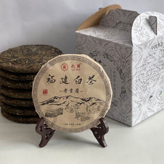 HelloYoung 357g Fuding old white tea cake gongmei tea Taimushan white tea Shoumei