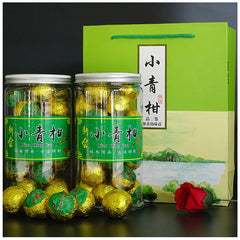 Xinhui Raw Sun-dried Xiaoqingkang Palace Puerh Ripe Tea Tinned Lemon Red Tea500g
