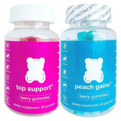 TOP Support and Peach Gains Gummies Women's Support Supplement Multivitamins