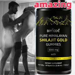 100% Pure Himalayan Shilajit Gummies Organic ,Ashwagandha Boost Energy 60count