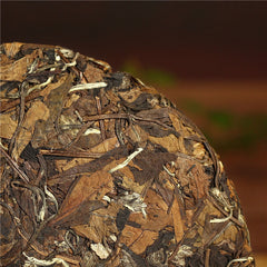 HelloYoung 350g Shou Mei cake Fuding high mountain old white tea aged sun white tea