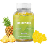 Magnesium Glycinate Gummies, Pineapple Flavor, Calcium, Potassium, Stress Relief