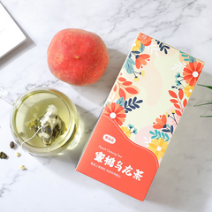 Cold Soaked Tea White Peach Oolong Honey Peach Flower Fruit Tea Triangle Bag