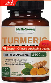 Triple Strength Capsules 120 Turmeric Curcumin with Ginger and Bio pepper 2600mg