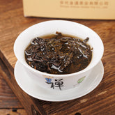 HelloYoung 1kg Hunan Anhua black tea authentic gold flower Por brick tea hand-built Por tea
