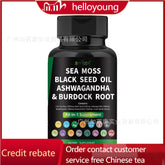 Certified Organic Sea Moss Capsules - Irish Sea Moss Bladderwrack Burdock Root