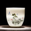 Teacup Traditional Chinese Tea Cup Bamboo Plum Shape Ceramic Porcelain Tea Cup