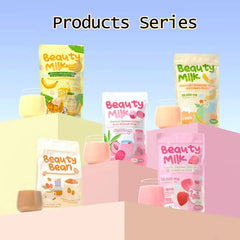 Premium Beauty Milk Powder Erdbeerpulver Instant Collagen Drink 180g/Beutel