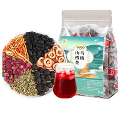 Plum Mulberry Hawthorn Chenpi Rosehip Lotus Leaf Tea