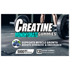120 Count Kreatin-Monohydrat-Gummis 5000MG Energie und Muskelleistung steigern