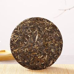 HelloYoung Pu'er Raw Tea Slippery Bamboo Liangzi Pu'er Tea Cake Pu'er Tea 357g/12.59oz