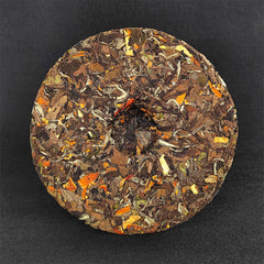 357g Chen Pi White Tea 2022 Yunnan White Tea Large Leaf Tea Cake 陈皮白茶 白茶柑普