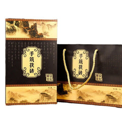 HelloYoung 1kg Hunan Anhua black tea hand-built por tea brick golden flower black tea