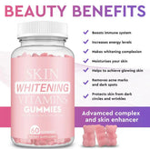 SKIN WHITENINGT Glutathione Gummies Vitamin Skin Care 60 Gummies