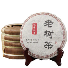 HelloYoung 200g Puerh Tea Cake The More It Ages The Better It Smells Old Tree Tea Ripe Cake
