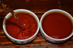 HelloYoung250g Old Puer Tea Health Care Pu'er Brick Pu er Black Tea Pu-erh Tea Ripe Puerh 云南普洱