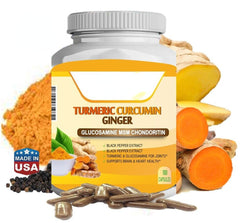 Triple Strength Capsules 120 Turmeric Curcumin with Ginger and Bio pepper 2600mg