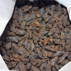 HelloYoung Yunnan Pu'er Tea 500g Cloth Bag Tea Fossil Menghai Ripe Tea Pu'er