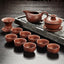 Handmade Drinkware Purple Sand Teapot Tea Set Ceramic Teapot Cup China Kung Fu