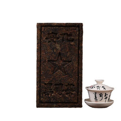 HelloYoung 1kg Hunan Anhua black tea black brick tea old original leaf black brick tea
