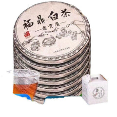HelloYoung 357g Fuding old white tea cake gongmei tea Taimushan white tea Shoumei