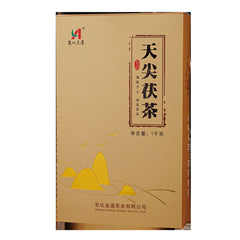 HelloYoung 1kg Hunan Anhua black tea authentic gold flower Por brick tea hand-built Por tea