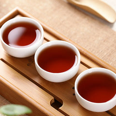 HelloYoung Cooked Puerh Tea Cake Brown Ancient Trees Tea Yunnan Menghai Ripe Puer Tee 357g