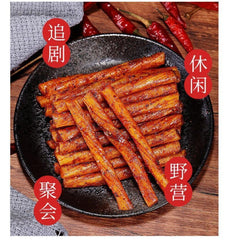 Vegan Beef Tendon Spicy Strips 90g Plant Based Protein Nostalgic Snack