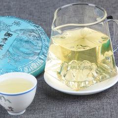 HelloYoung Cake Tea White Hair Silver Needle200g Pu'er Tea Cha Single Bud Moonlight White