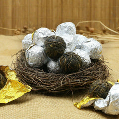 HelloYoung Dragon Pearl Yiwu Old Tree Materials Raw Puerh Tuocha Shen Puer Hand Made