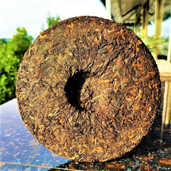 357g/12.59oz Ancient Pu'er Tea Top Zhonghong Ying Qizi Cake Tea Organic Tea