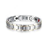 Classic Titanium Steel Anti-snoring Wrist Watch Men Magnetic Therapy Bracelet