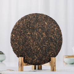 High-Quality Yunnan Pu'er Tea Ripe Tea Cake 357g Dingjiazhai Sealed Packaging