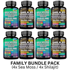 Natural Dynamic Vitality Bundle - Sea Moss Multivitamin & Shilajit Power Combo