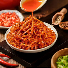 Handmade spicy strips,Mala spicy silk latiao,Chinese Spicy Snack玉峰香辣霸王丝65g