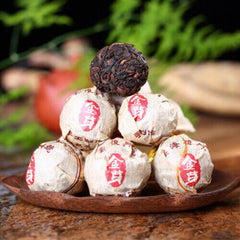 HelloYoung Pu-Erh Tuocha Big Leaf Species Pu'er Ripe Tea Fermented Pressed Black Tea 500g