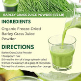 Pure Organic Barley Powdered Drink 100% Pure 50G