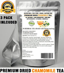 100% Natural Premium Calming Tea Resealable Pouch Chamomile Tea 100 Bags
