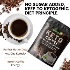 Keto Kaffee für Gewichtsverlust – Schlanker Diät Kaffee, Instant-Pulver