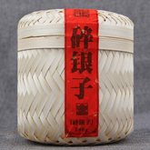 500g/1.1LB Crushed Silver Old Tea Pu'er Tea Pu'er Ripe Tea Head Craft Tea
