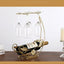 Wine Rack Freestanding Goblet Holder Bar Stand Bracket Bottle Holder Home Decor