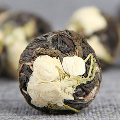 HelloYoung Jasmine Pu'er Dragon Ball Yunnan Cha Tea Ancient Tree Flower Pu-erh Tuocha 500g