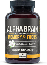 Alpha Brain Memory & Focus 60 Kapseln, Exp 2025, kostenloser schneller Versand