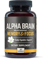 Alpha Brain Memory & Focus 60 Kapseln, Exp 2025, kostenloser schneller Versand