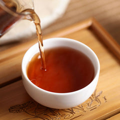 HelloYoung Cooked Puerh Tea Cake Brown Ancient Trees Tea Yunnan Menghai Ripe Puer Tee 357g
